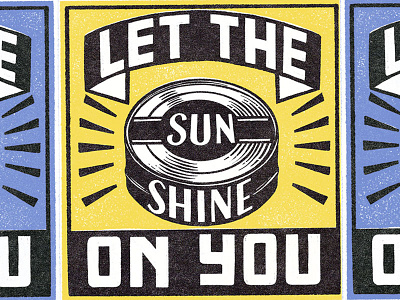 Let The Sun Shine On You illustration lettering nevesman portugal sun vintage