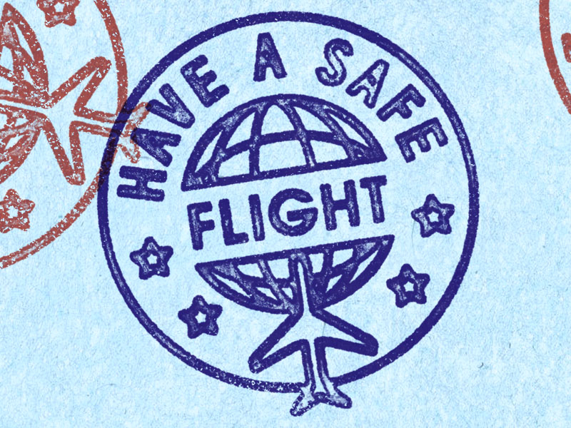 Have a Safe Flight illustration joao neves lettering lisboa lisbon nevesman portugal pt type vintage