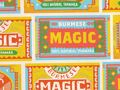 Burmese Magic burmese label lettering nevesman