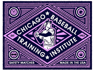 Chicago Baseball Training Institute baseball joao neves lettering lisboa matchbox nevesman portugal pt type