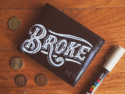 Broke Wallet joao neves lettering lisboa nevesman portugal pt type