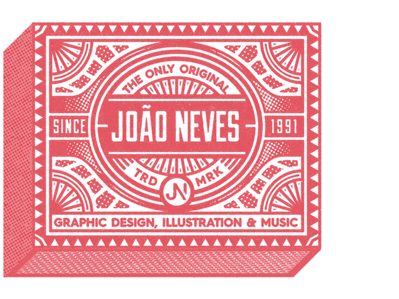Business Card joao neves label lettering lisboa nevesman portugal retro type vintage