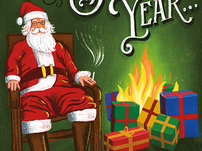 You've been bad this year... christmas christmas postcard santa santa claus