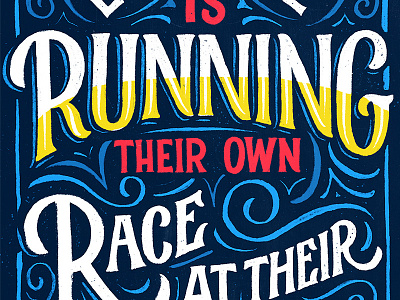 Running lettering lisbon portugal procreate type typography