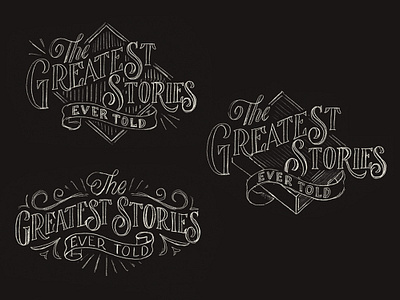 Greatest Stories Sketches lettering procreate sketches