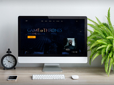 Game of Thrones Serial design game of thrones got minimal serial ui ux web