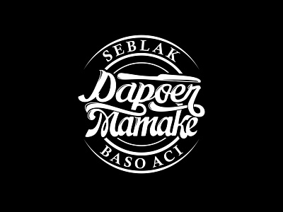 Logotype Dapoer Mamake branding design logo typography vector