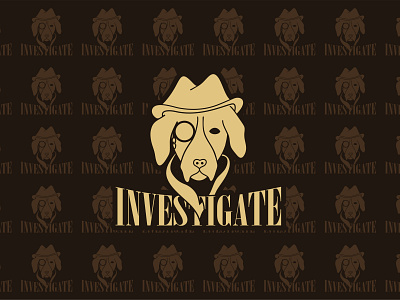Investigate Dog branding design illustration logo shutterstock vector