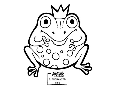 7. Enchanted - Marker sketch cartoon enchanted frog inktober inktober 2019 prince