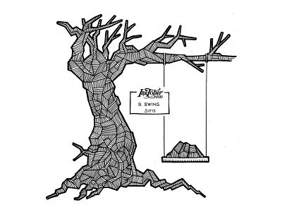 Swing - Marker sketch inktober inktober 2019 marker sketch swing tree