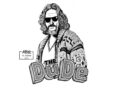 15. Legend - Marker sketch cohen bros inktober inktober 2019 jeff bridges legend lettering marker sketch the big lebowski