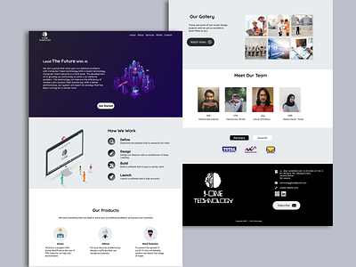 J-One Technology grey purple webdesign website website builder website concept