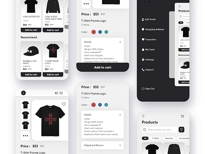 Clothing store app appdesign concept concept design mobile mobileapp ui design uiux design userinterface ux design