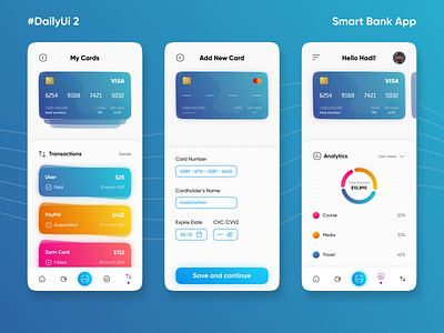 Bank App (Daily Ui) app application bank bank app concept concept design dailyui design ui ui bank ui bank app ui design uiux
