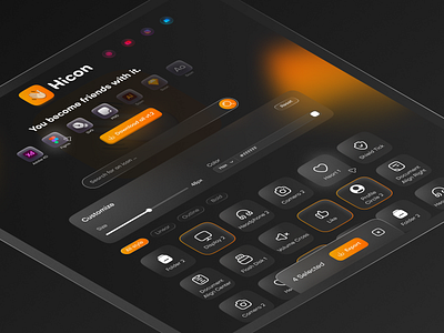 Hicon (free icon pack) - Website Hicon concept design hicon icon icon pack iconpack iconpack website iconset ui ui design uiux website