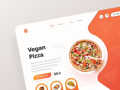 Fast Food Restaurant Ordering Website burger delivery dinner fast food fast food delivery fast food website food food delivery food landing page food ordering food website landing page lunch meal pizza restaurant restaurant website ui web website