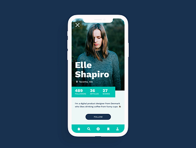 Profile Screen daily ui dailyui profile screen ui ui challenge