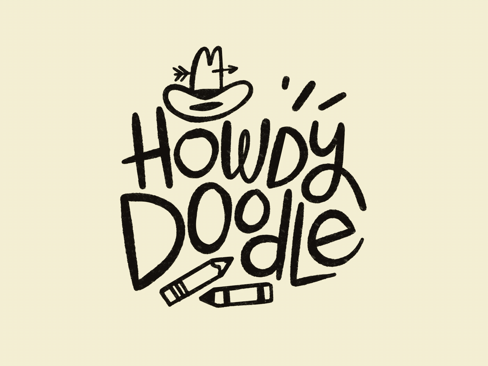 Howdy Doodle Intro branding design hand drawn hand drawn logo hand drawn type logo logo design motion design motion graphics type design typography
