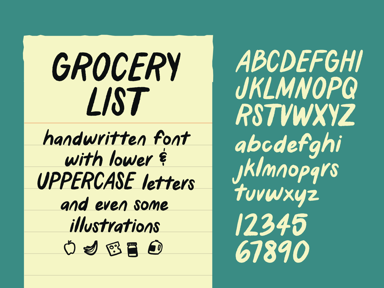 Grocery List handwritten font by Sombrero Craft on Dribbble