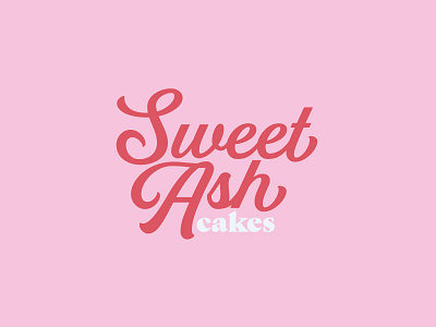 Sweet Ash Cakes Logo cheesecake logo logo design logotype