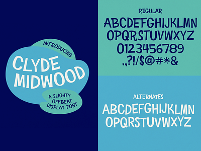 Clyde Midwood - Display Font display font font font design sans serif type typeface