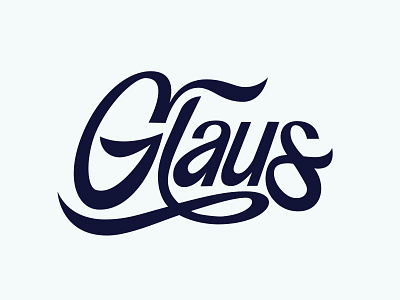 Glaus lettering logo logotype script type typography