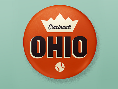 Cincinnati Badge badge badge hunting baseball cincinnati icon logo mark ohio queen city