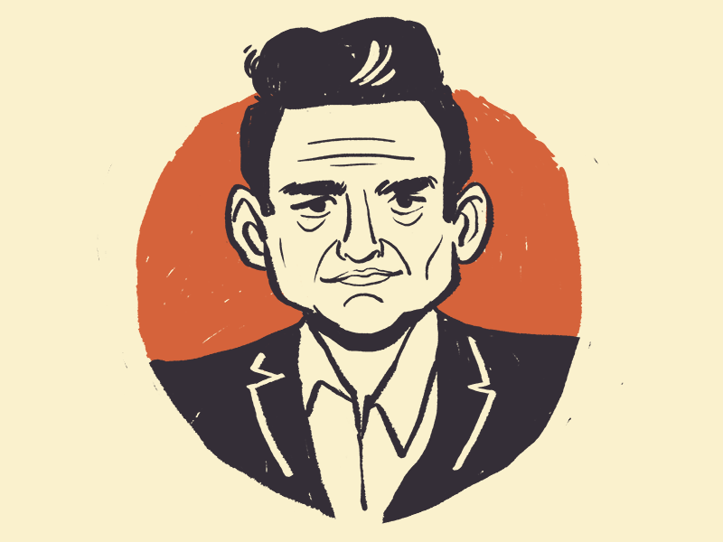 Johnny Cash by Sombrero Craft on Dribbble