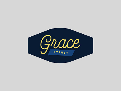 Grace Street badge badge design grace street label logo mark