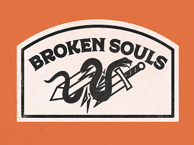 Broken Souls badge broken patch snake