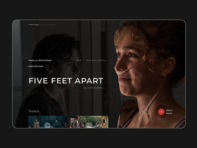 FIVE FEET APART drama five feet apart movie stars trailers watch web design webdesign