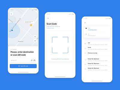 Self-driving taxi app