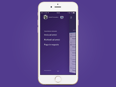Hype Navigation app app ios bank credit card gradient icon iphone menu navigation site web website
