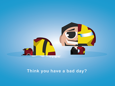 Mini Avengers - Bad Day avengers badday funny hero ironman marvel marvelart marvelcomics the avengers vectorart vectorartist vectorillustration