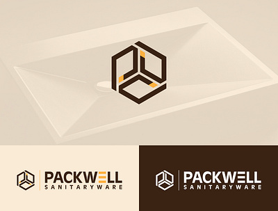 Packwell Sanitaryware branding design graphic design logo