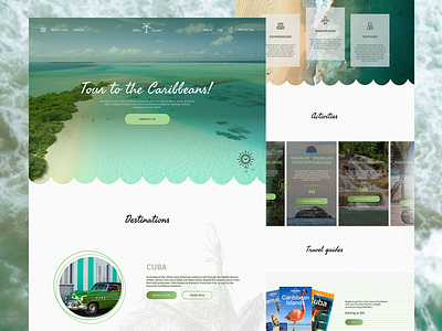 Travel agency landing page concept design landing page ui ux web website concept