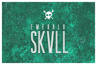 Emerald Skull guilder skull