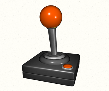 Dribbble 112710 Joystick 3d orange