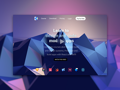 E-learning platform landing page e learning landingpage minimalism rohith