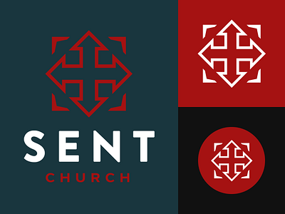 Sent Church Branding branding church design logo nonprofit package