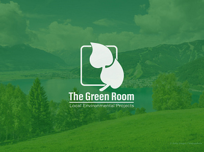 The Green Room logo branding design icon illustration logo