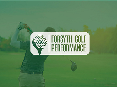 forsyth golf performance logo branding design icon illustration logo vector