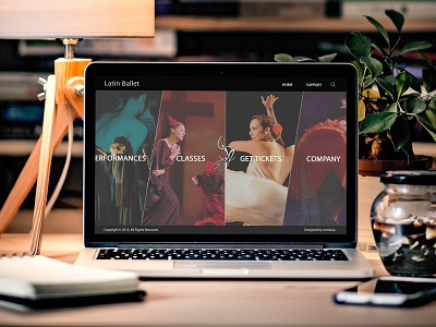 Latin ballet ui design uiuxdesign ux design