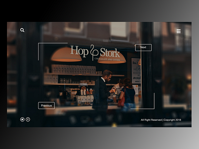 Hop & Stork Coffee Landing Page (Sample Design)