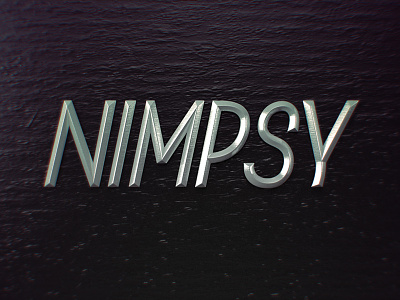 Nimpsy Purple c4d typography vray