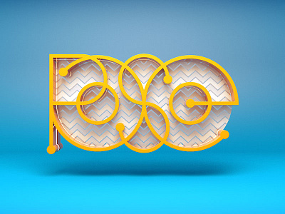 Rose / 3D Typography