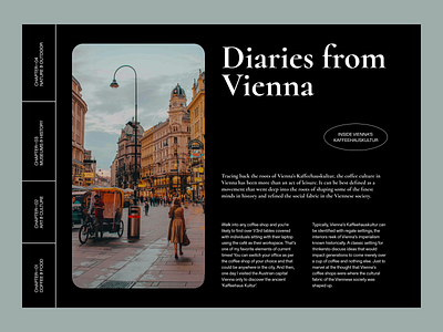 Diary article design minimal travel typography ui web webdesig