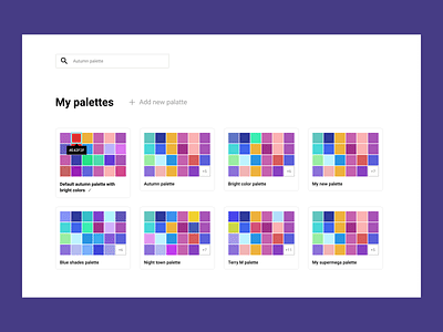 Color palette set app design material ui minimal typography ui uxdesign uxui web webdesign