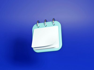 Icon notepad 3d