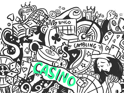 Rich picture on Gambling Addiction addiction bingo cartoon drawing gambling picture rich sketch story